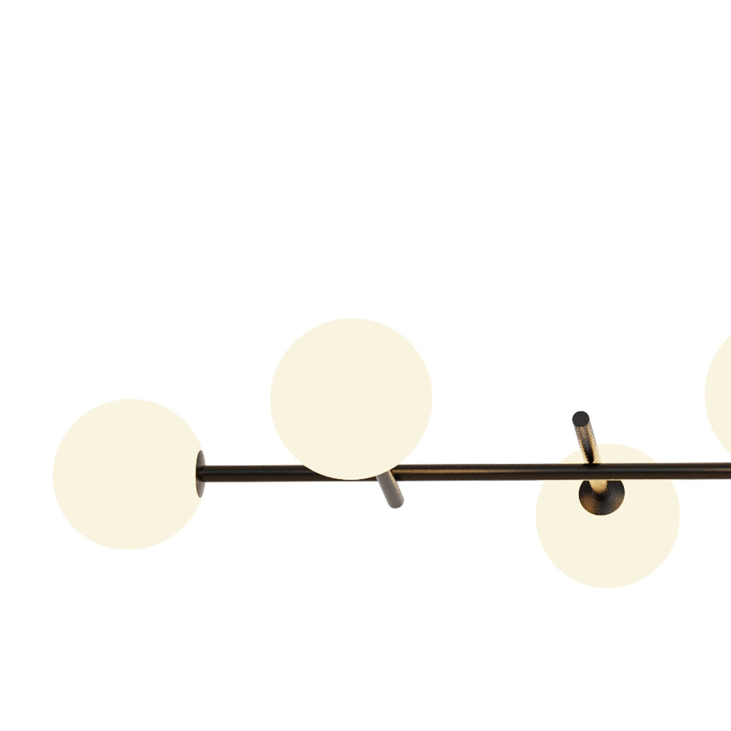 M7631 Cellar Linear Pendant 8 Light Replaceable 5W LEDs Black