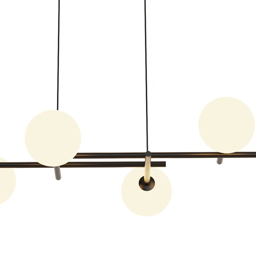 M7631 Cellar Linear Pendant 8 Light Replaceable 5W LEDs Black