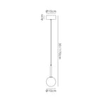 M7634K Cellar Pendant 1 Light Replaceable 5W LEDs Black