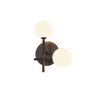 M7635 Cellar Right Wall Lamp 2 Light Replaceable 5W LEDs Black