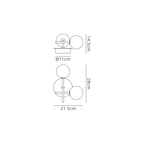 M7635 Cellar Right Wall Lamp 2 Light Replaceable 5W LEDs Black