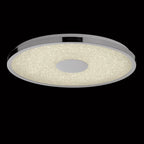 M5930 Centara Flush 48cm Round 40W LED -6500K Tuneable Remote Control Chrome / Acrylic