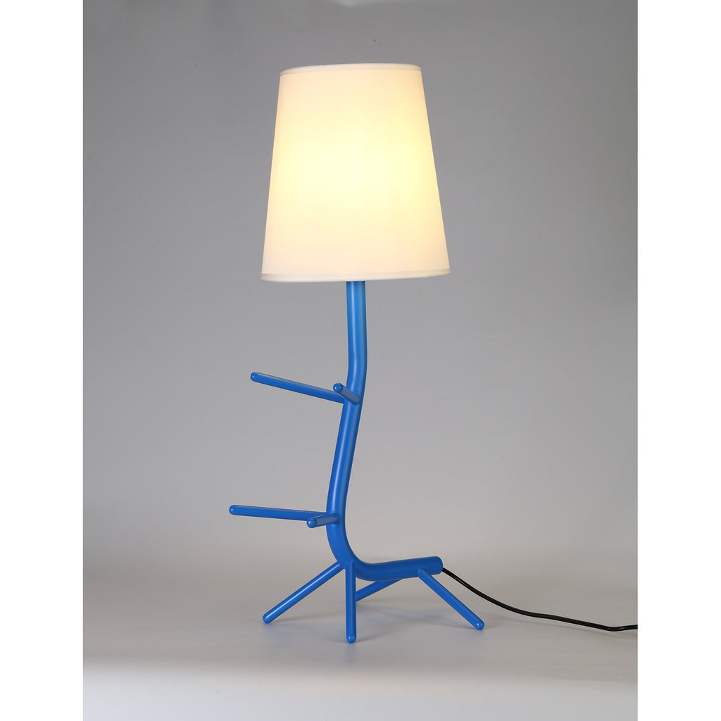 M7253 Centipede Table Lamp Shade 1 Light Blue / White