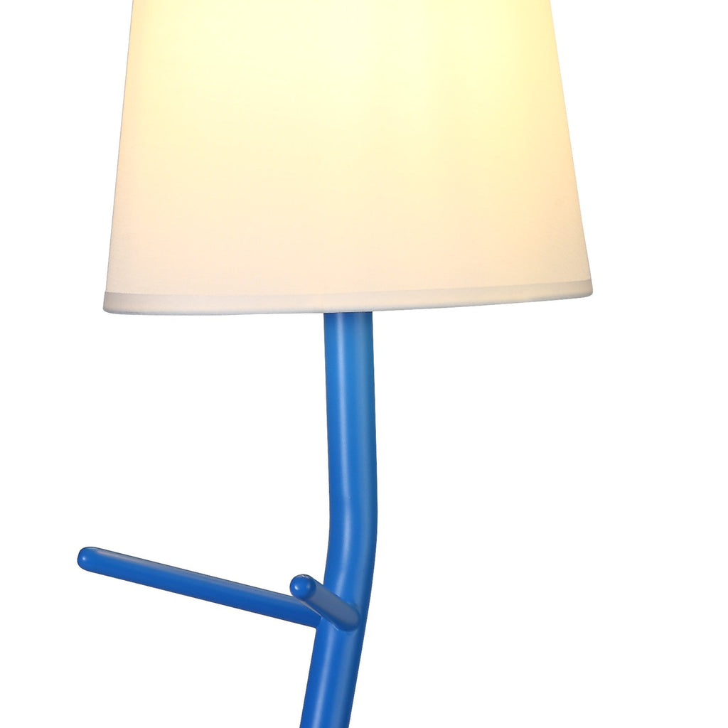 M7253 Centipede Table Lamp Shade 1 Light Blue / White