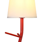 M7252 Centipede Table Lamp Shade 1 Light Red / White