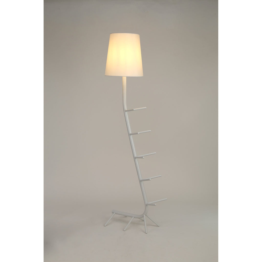 M7254 Centipede Floor Lamp Shade 1 Light White