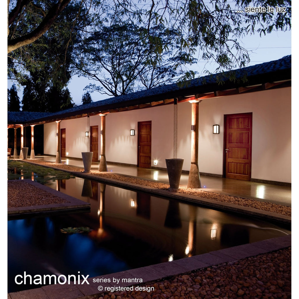 M7062 Chamonix Outdoor Rectangular Ceiling/Wall Light 9W LED Anthracite