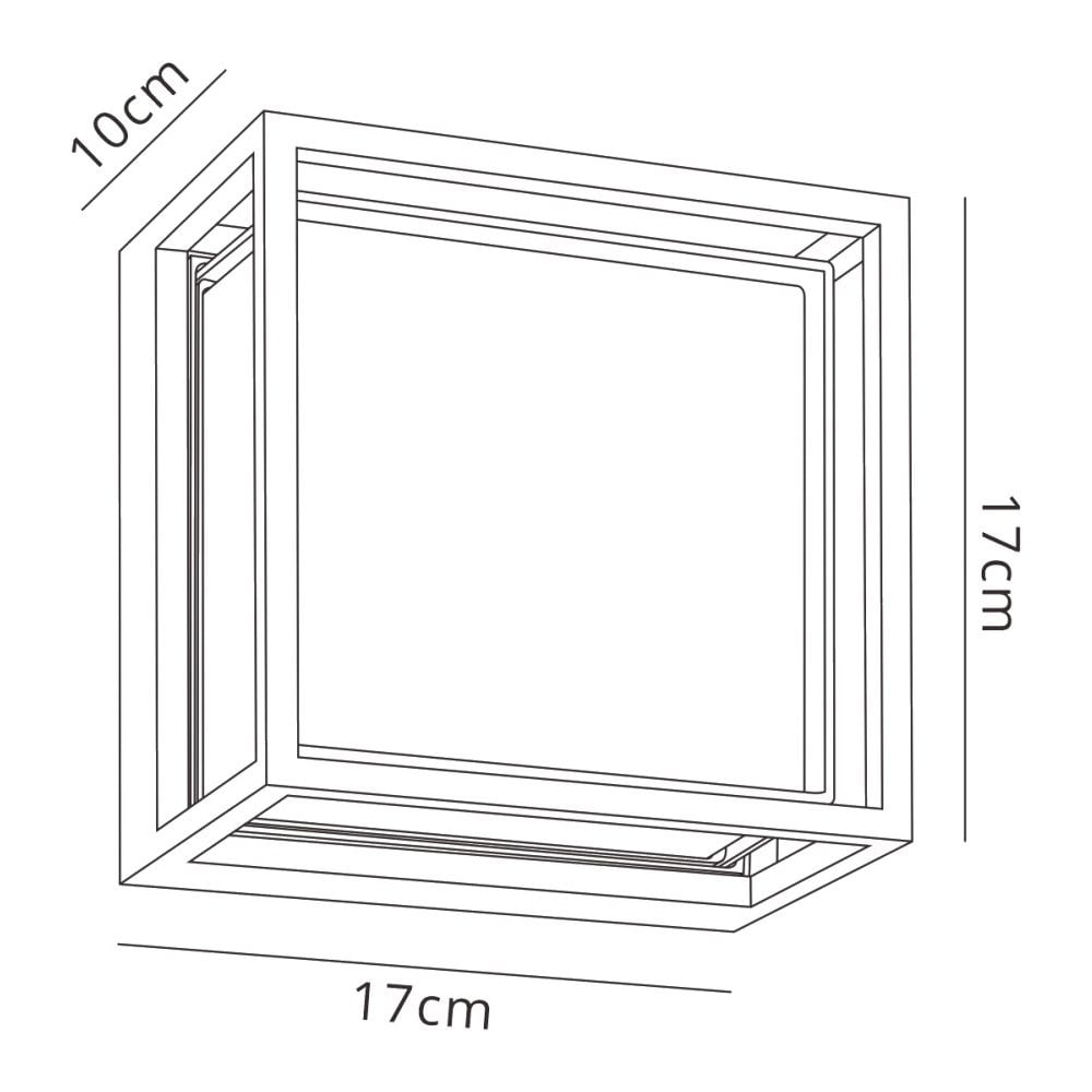 M7060 Chamonix Outdoor Square Ceiling/Wall Light 9W LED Anthracite