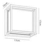M7060 Chamonix Outdoor Square Ceiling/Wall Light 9W LED Anthracite