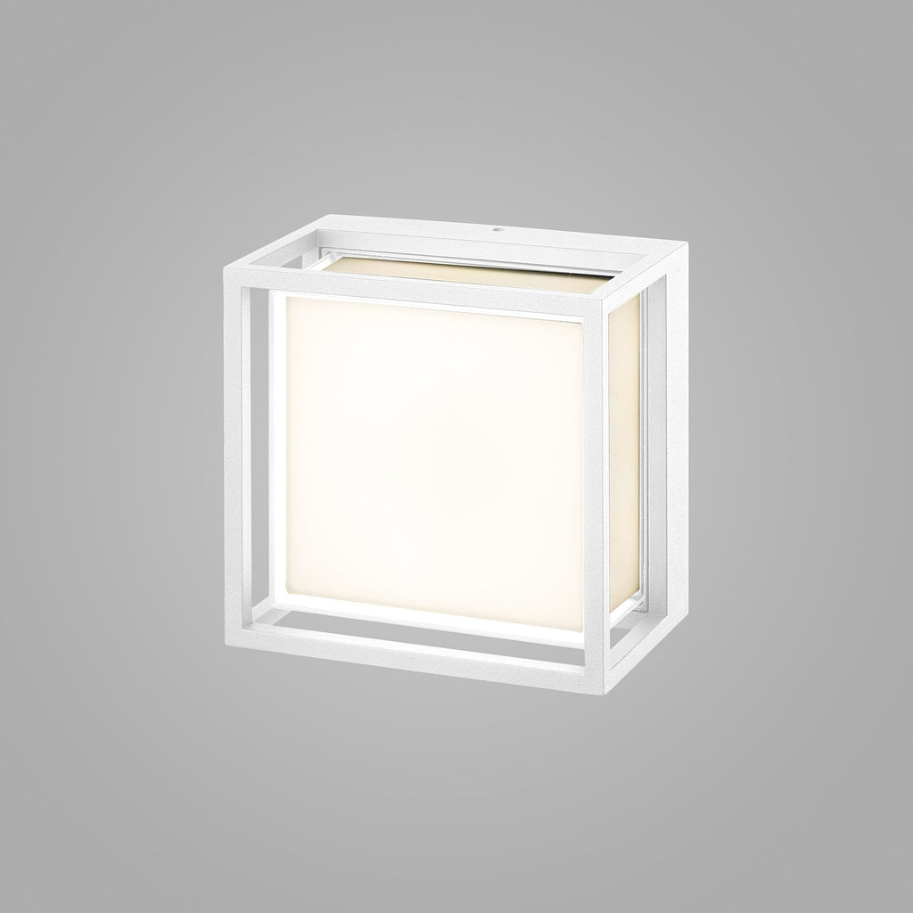 M7061 Chamonix Outdoor Square Ceiling/Wall Light 9W LED White
