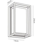 M7063 Chamonix Outdoor Rectangular Ceiling/Wall Light 9W LED White
