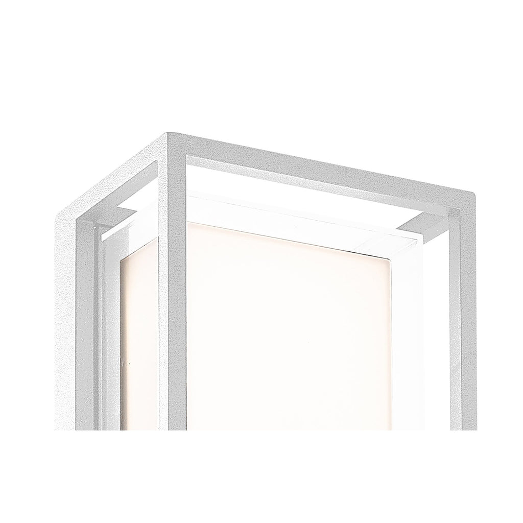 M7063 Chamonix Outdoor Rectangular Ceiling/Wall Light 9W LED White