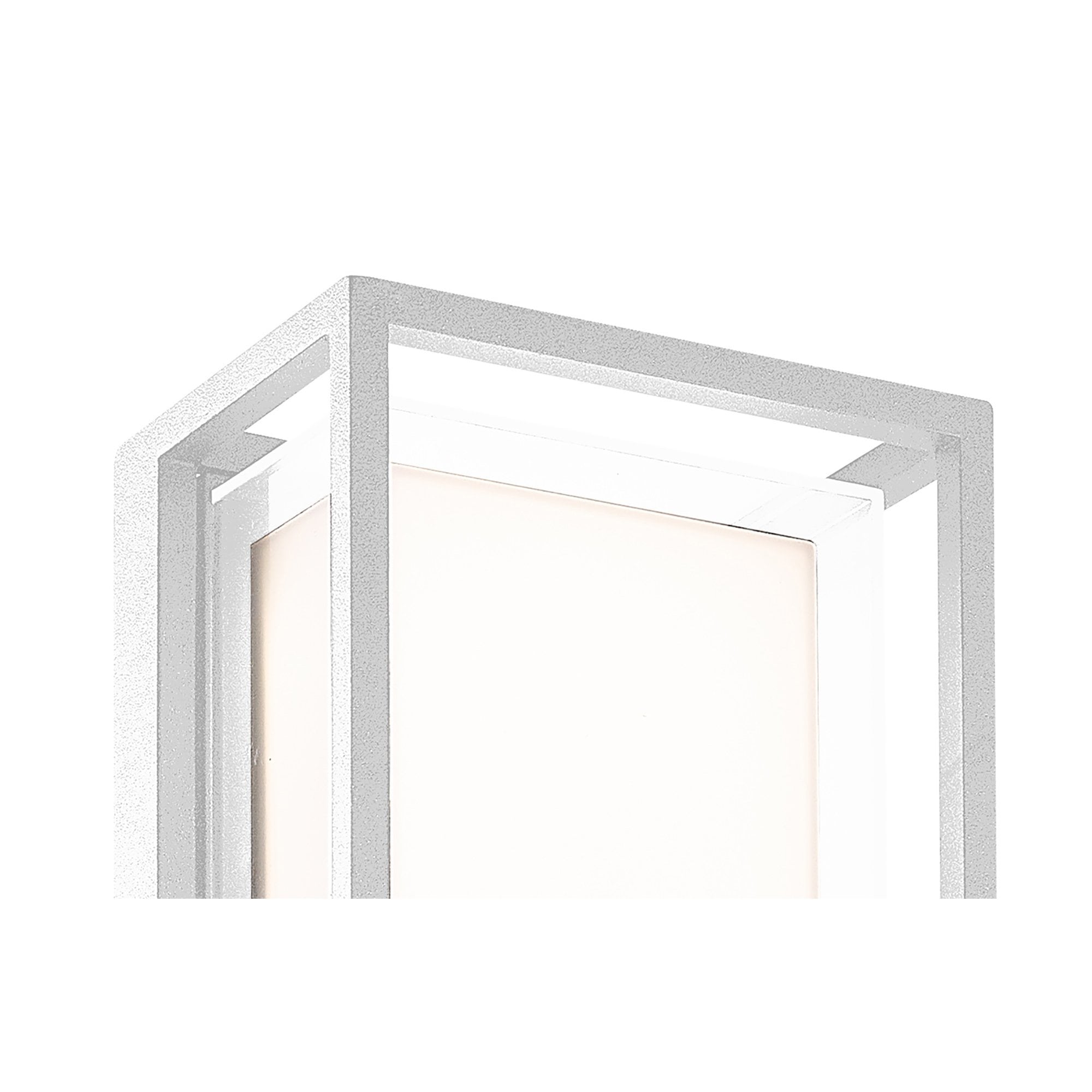 M7063 Chamonix Outdoor Rectangular Ceiling/Wall Light 9W LED White