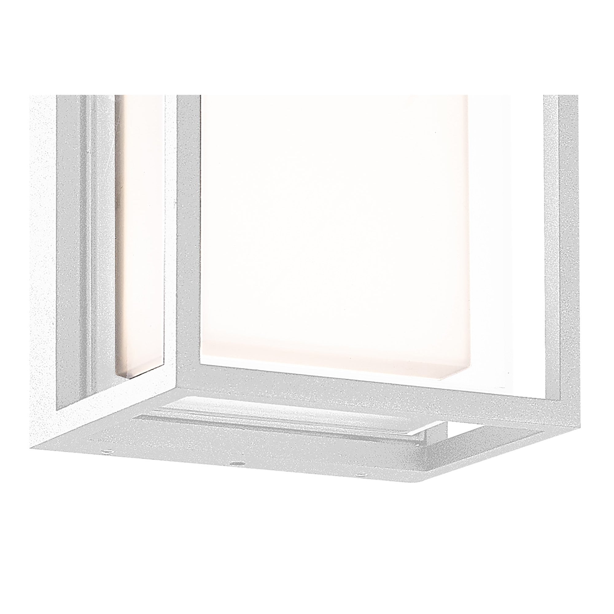 M7063 Chamonix Outdoor Rectangular Ceiling/Wall Light 9W LED White