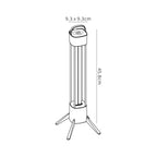 M7340 Cidal 36W UV-C Germicidal Table Lamp c / w Philips Lamp TO BE USED IN VACATED ROOMS ONLY