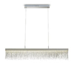 M6250 Cinna Linear Pendant 33W LED Polished Chrome / Crystal Chain