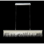 M6250 Cinna Linear Pendant 33W LED Polished Chrome / Crystal Chain