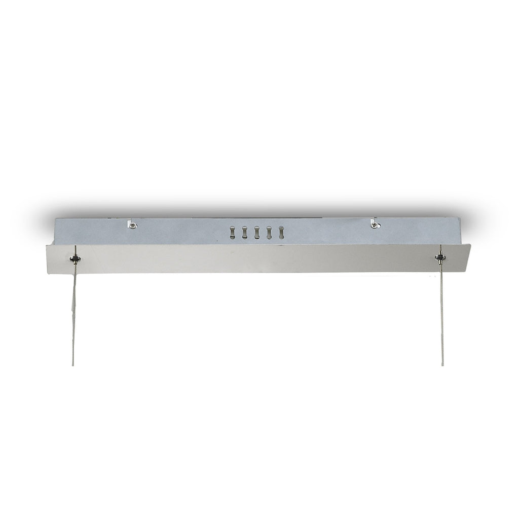 M6250 Cinna Linear Pendant 33W LED Polished Chrome / Crystal Chain