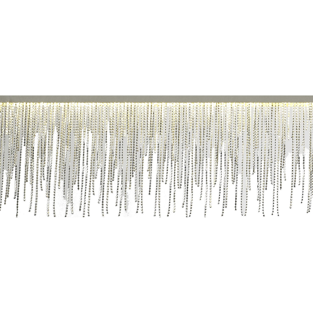 M6250 Cinna Linear Pendant 33W LED Polished Chrome / Crystal Chain