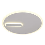 M6671 Clock Ceiling 47cm Round 40W LED Sand White