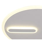 M6671 Clock Ceiling 47cm Round 40W LED Sand White