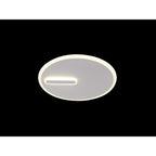 M6670 Clock Ceiling 37cm Round 30W LED Sand White