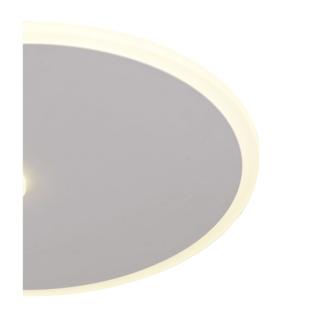 M6670 Clock Ceiling 37cm Round 30W LED Sand White