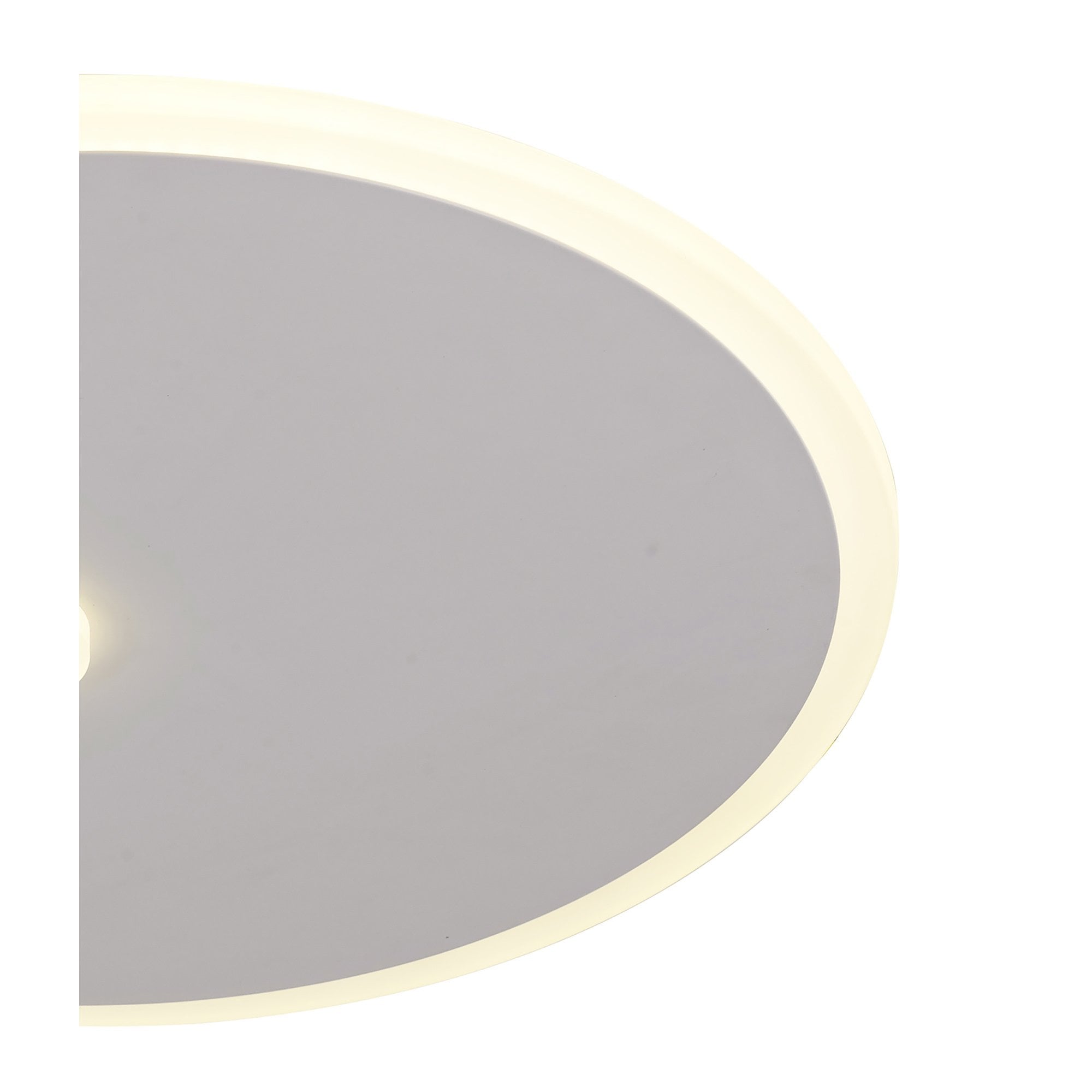 M6670 Clock Ceiling 37cm Round 30W LED Sand White