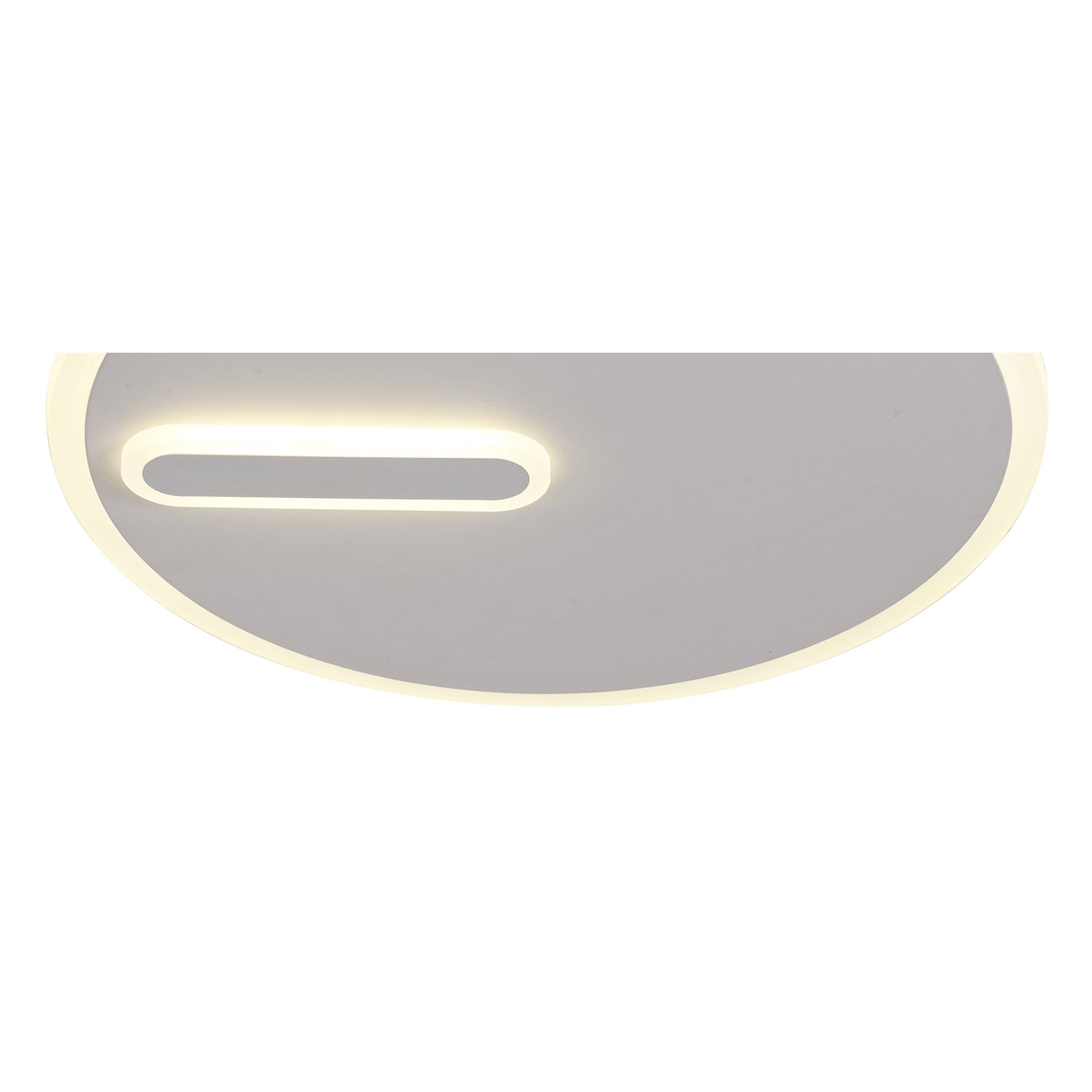 M6670 Clock Ceiling 37cm Round 30W LED Sand White