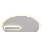M6670 Clock Ceiling 37cm Round 30W LED Sand White