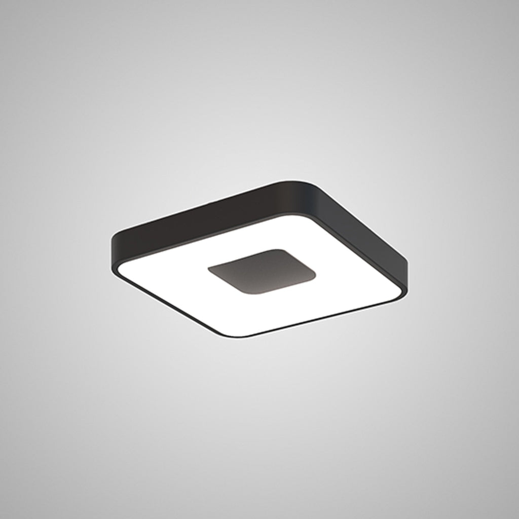 M7923 Coin Square Ceiling 56W LED Remote Control - Black