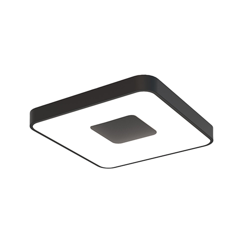 M7920 Coin Square Ceiling 80W LED Remote Control - Black