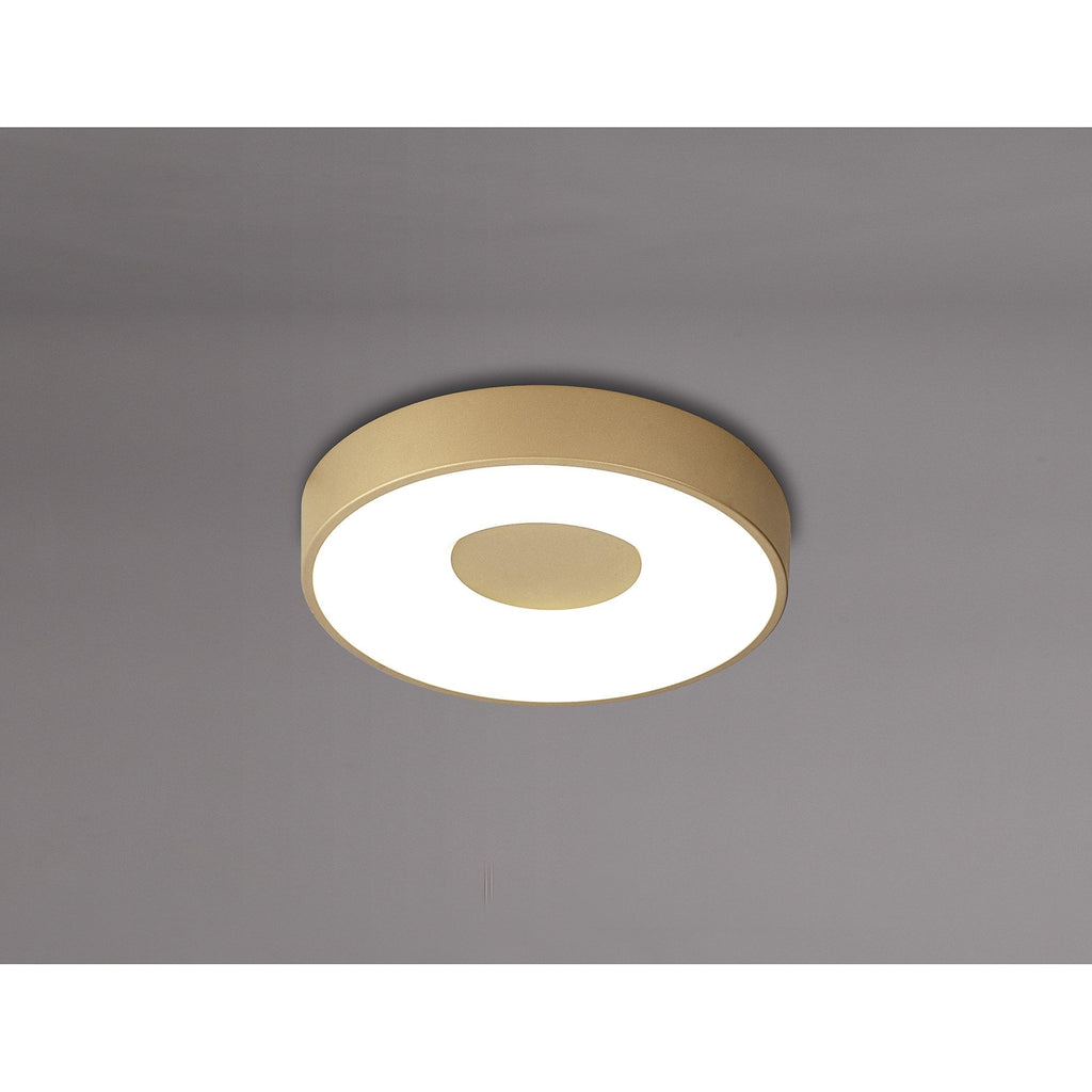 M8038 Coin Round Ceiling 56W LED Remote Control - Gold