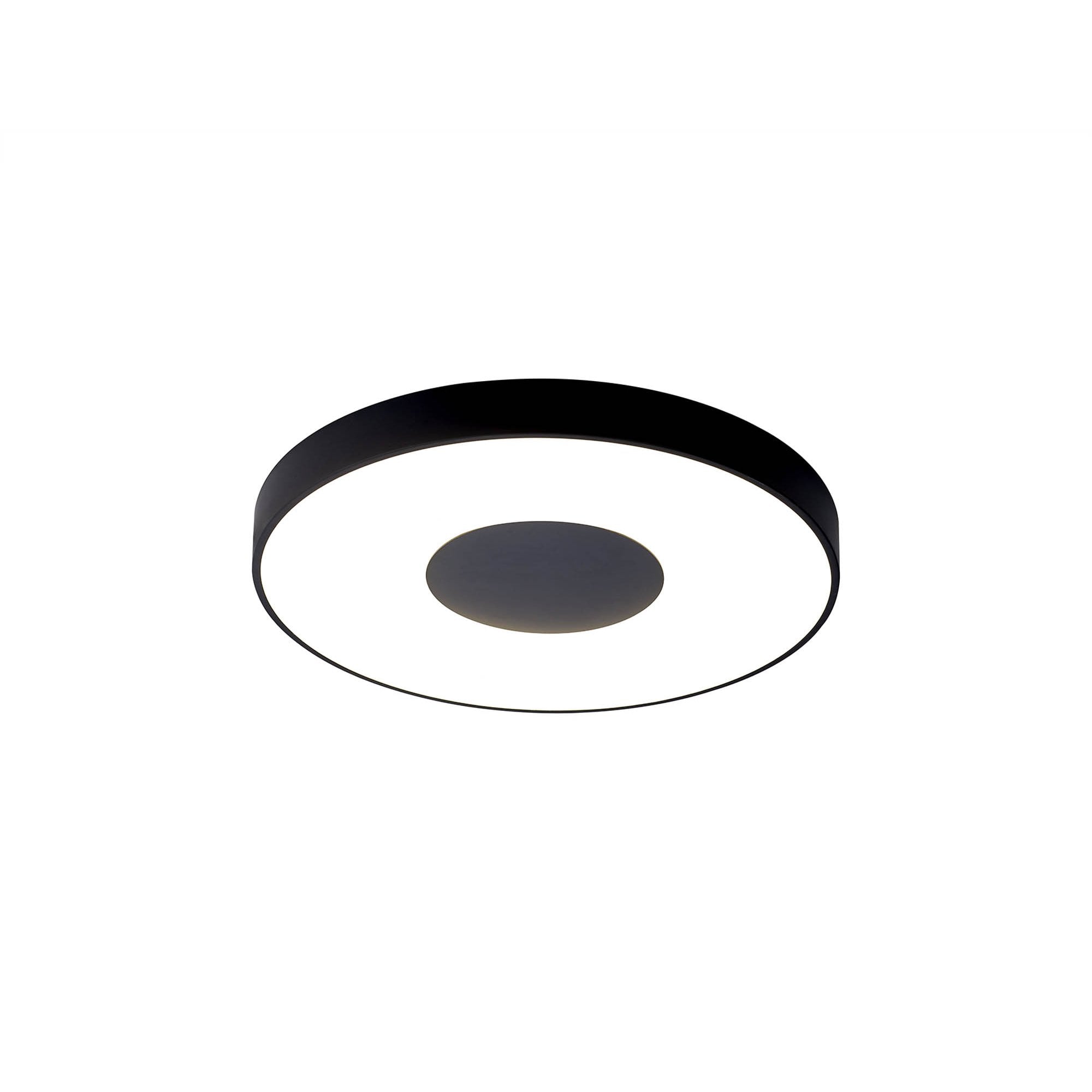 M7564 Coin Round Ceiling 80W LED Remote Control - Black