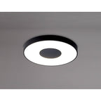 M7564 Coin Round Ceiling 80W LED Remote Control - Black