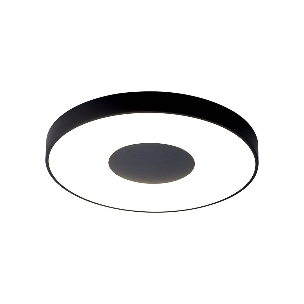 M7561 Coin Round Ceiling 100W LED Remote Control - Black