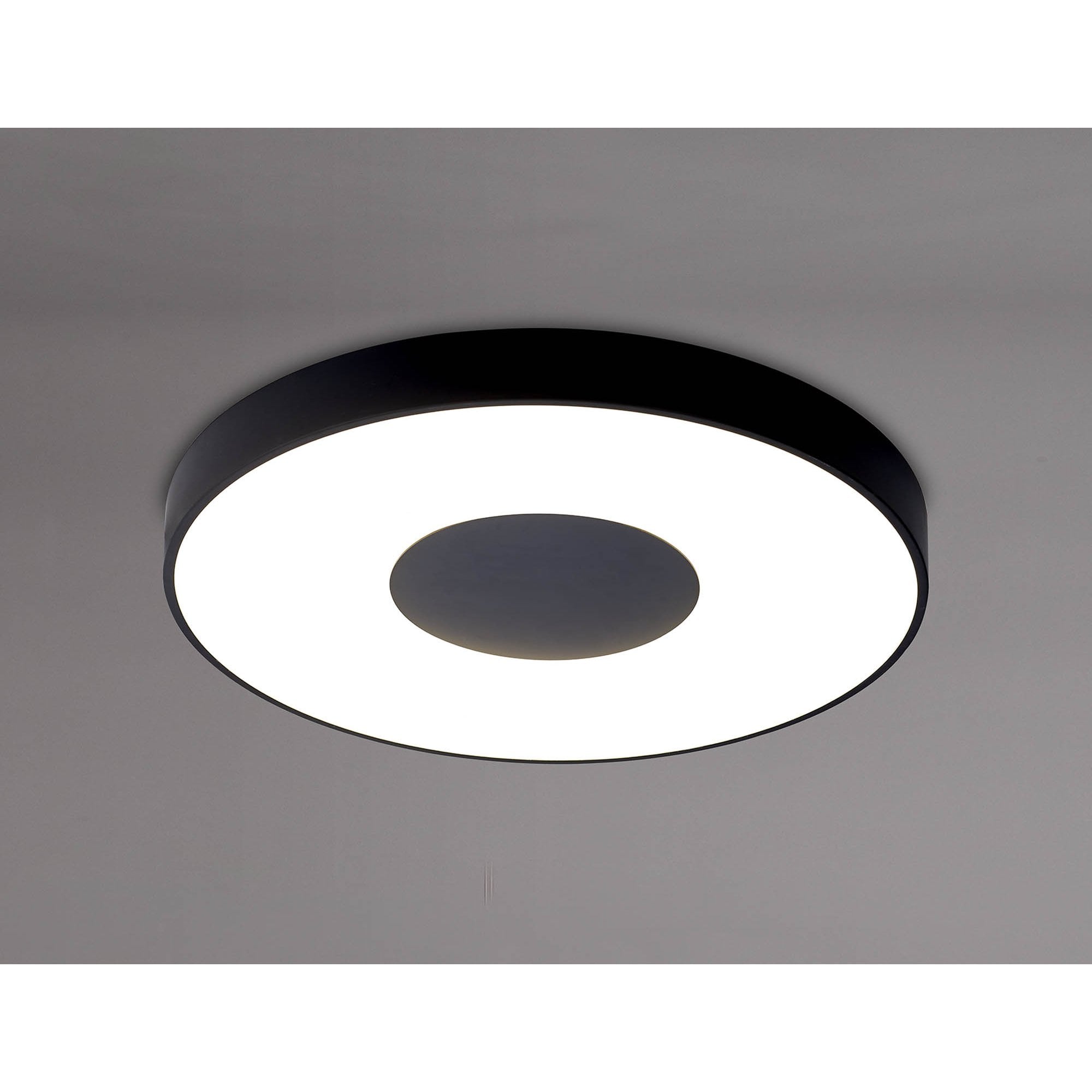 M7561 Coin Round Ceiling 100W LED Remote Control - Black