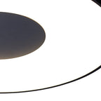 M7561 Coin Round Ceiling 100W LED Remote Control - Black
