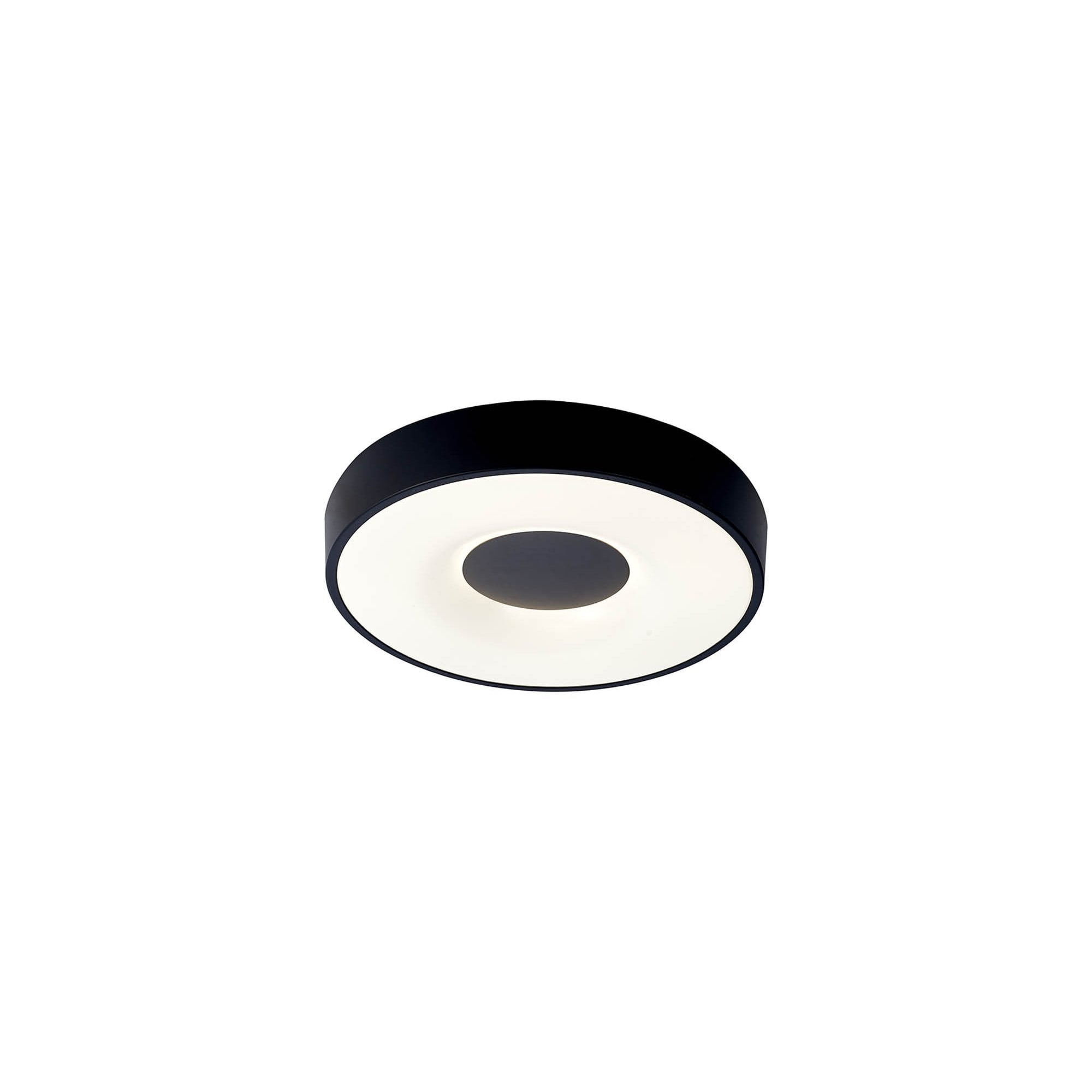 M7567 Coin Round Ceiling 56W LED Remote Control - Black
