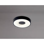 M7567 Coin Round Ceiling 56W LED Remote Control - Black
