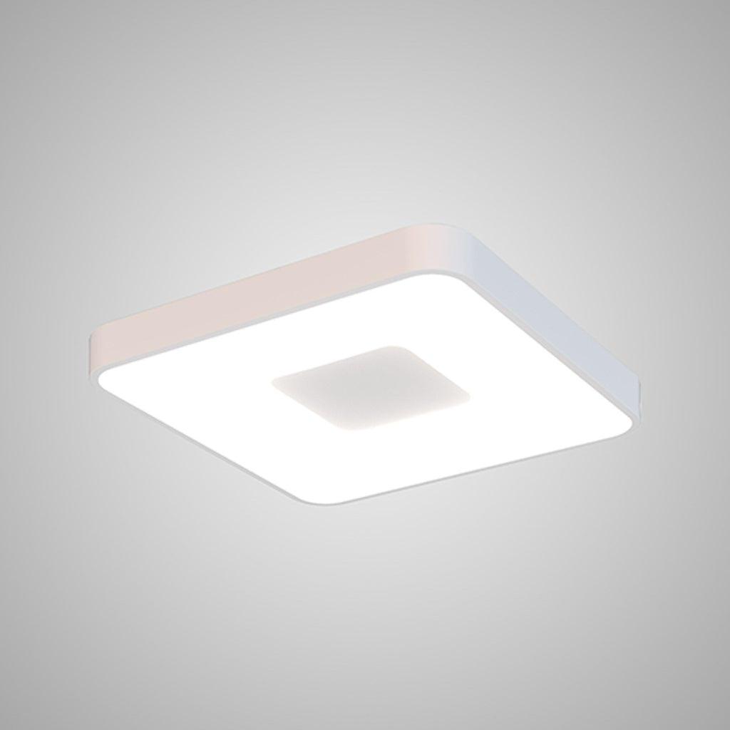 M7919 Coin Square Ceiling 80W LED Remote Control - White