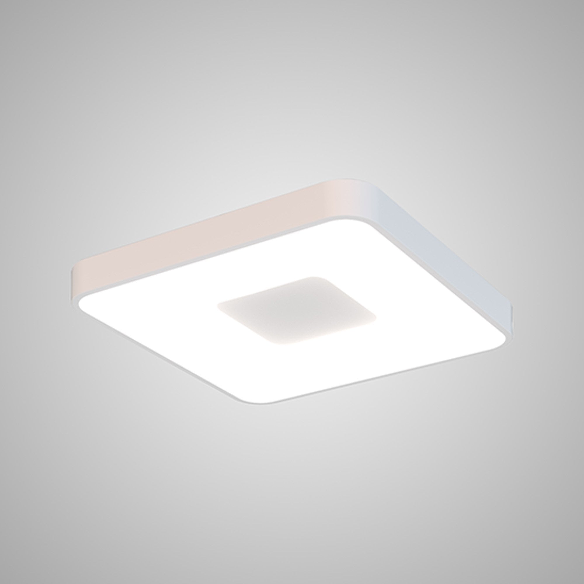 M7919 Coin Square Ceiling 80W LED Remote Control - White