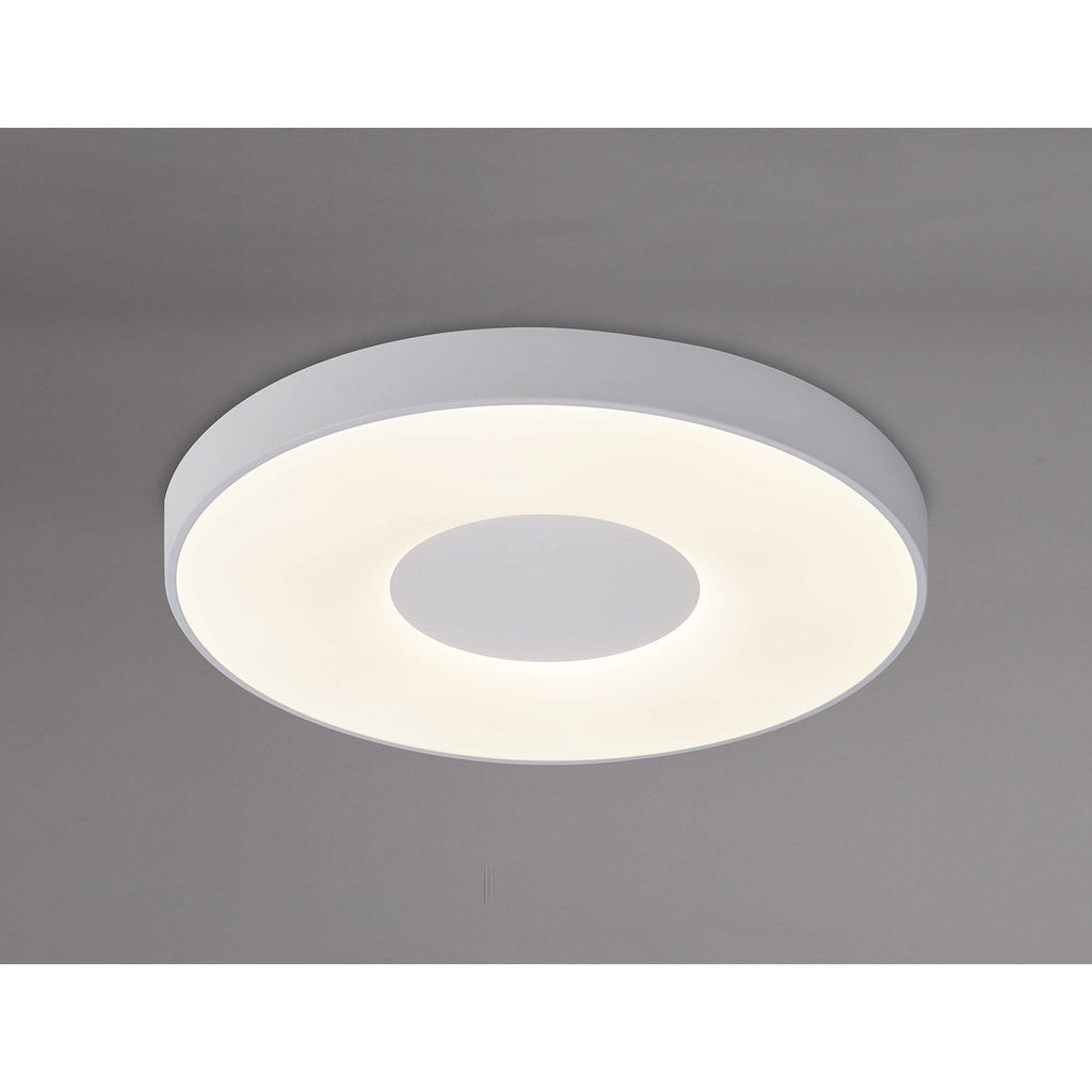 M7560 Coin Round Ceiling 100W LED Remote Control - White