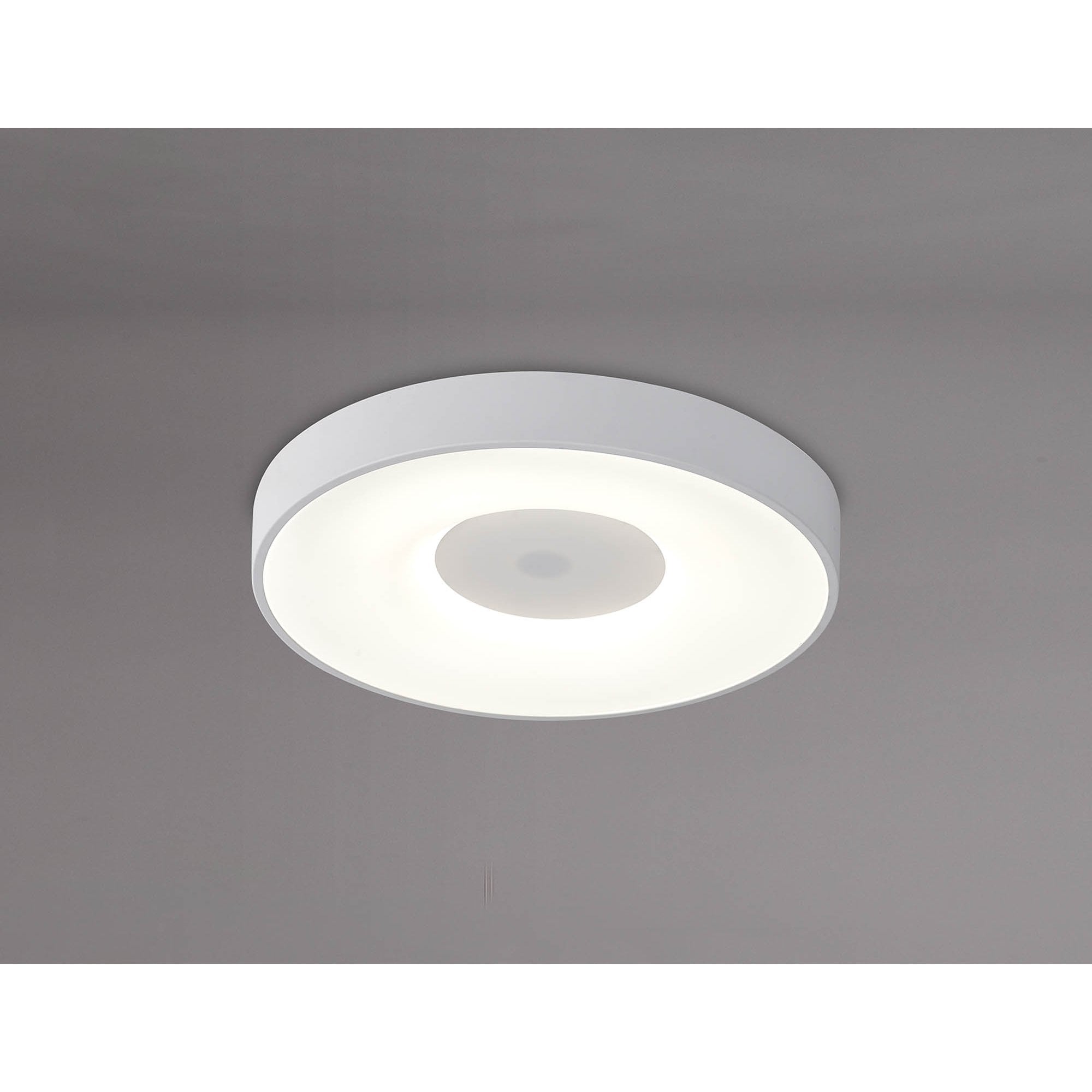 M7563 Coin Round Ceiling 80W LED Remote Control - White