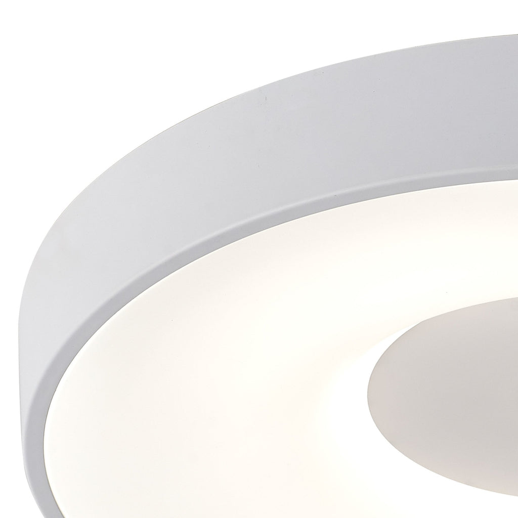M7563 Coin Round Ceiling 80W LED Remote Control - White