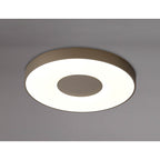 M7690 Coin Round Ceiling 100W LED Remote Control - Sand Brown