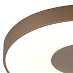 M7690 Coin Round Ceiling 100W LED Remote Control - Sand Brown