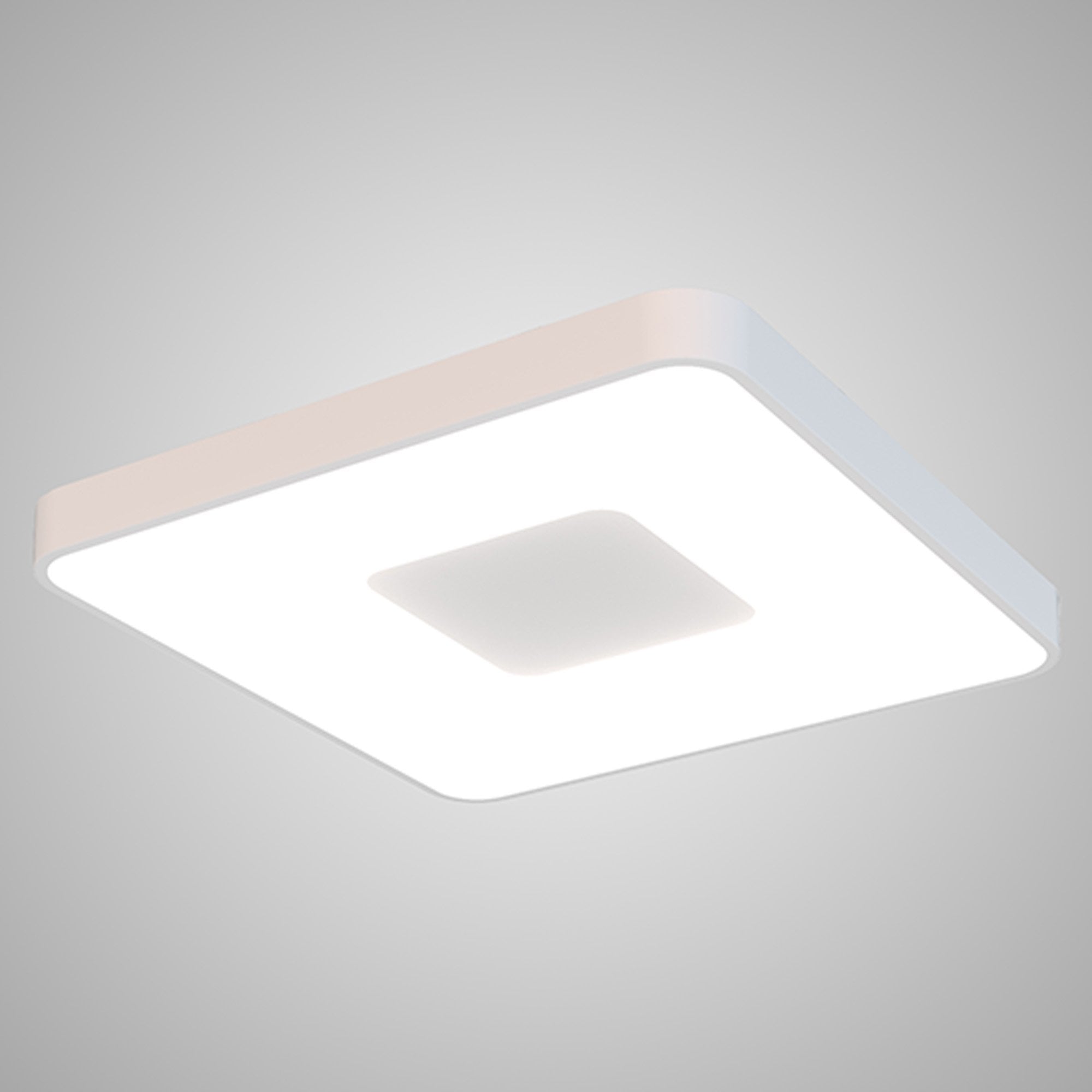 M7916 Coin Square Ceiling 100W LED Remote Control - White (S)