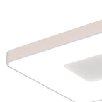 M7916 Coin Square Ceiling 100W LED Remote Control - White (S)