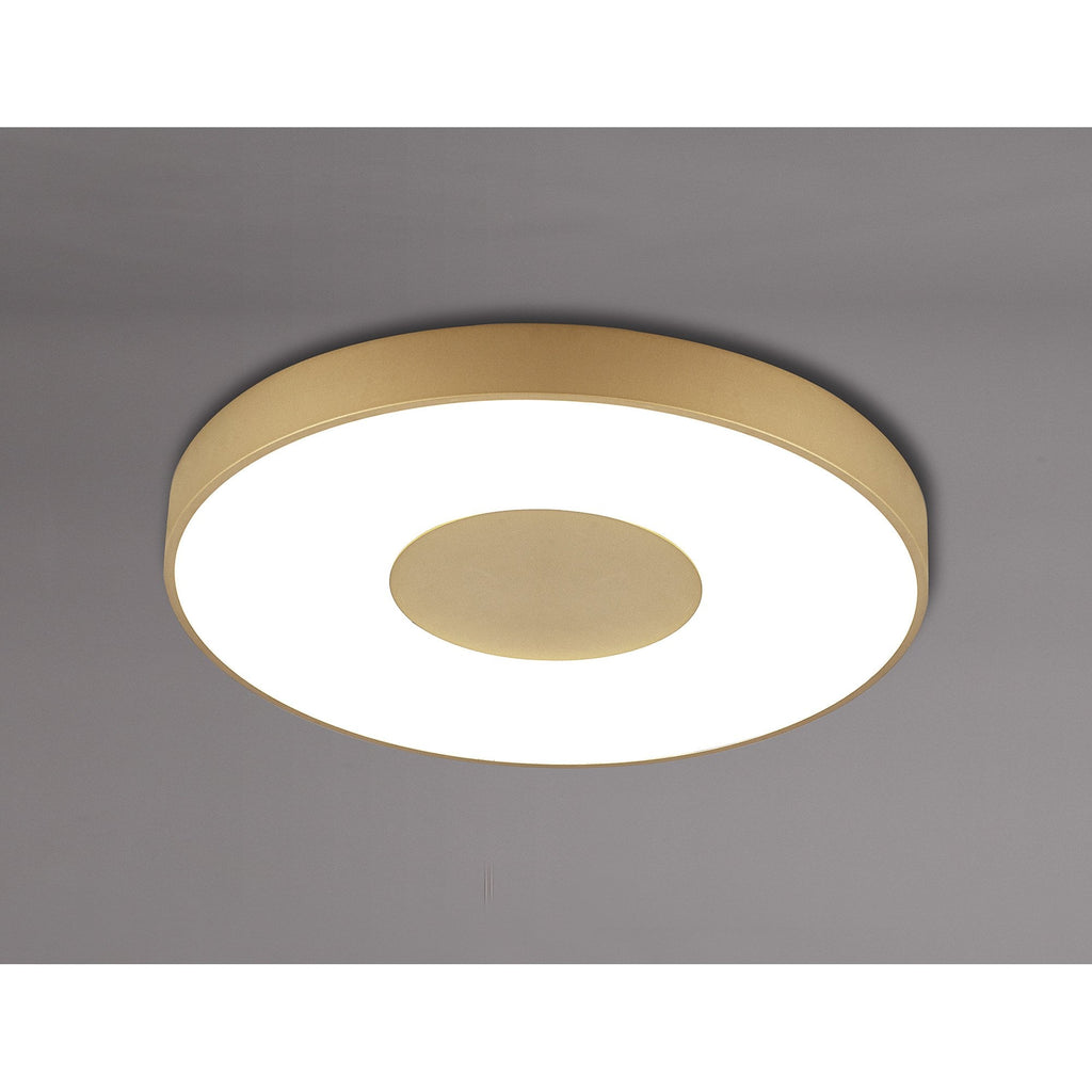 M8036 Coin Round Ceiling 100W LED Remote Control - Gold